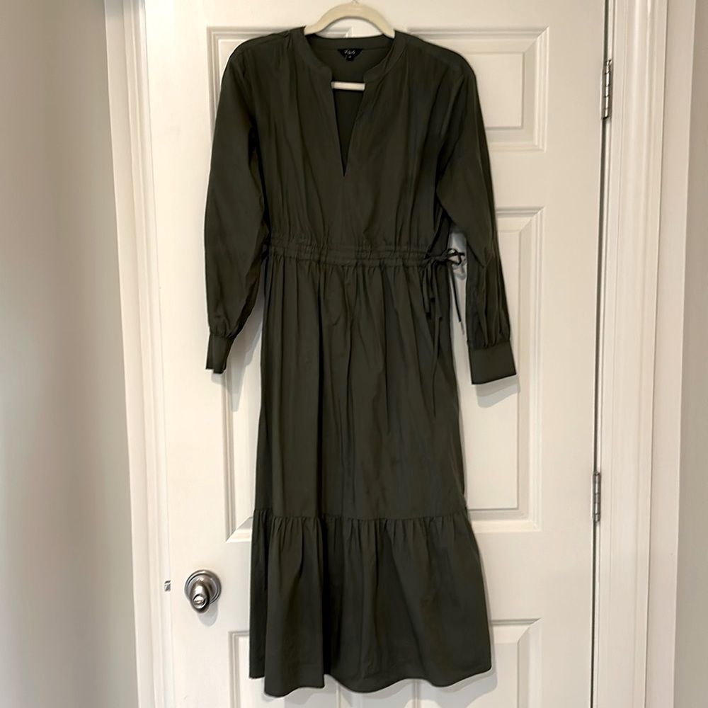 Rails XS army green cotton dress